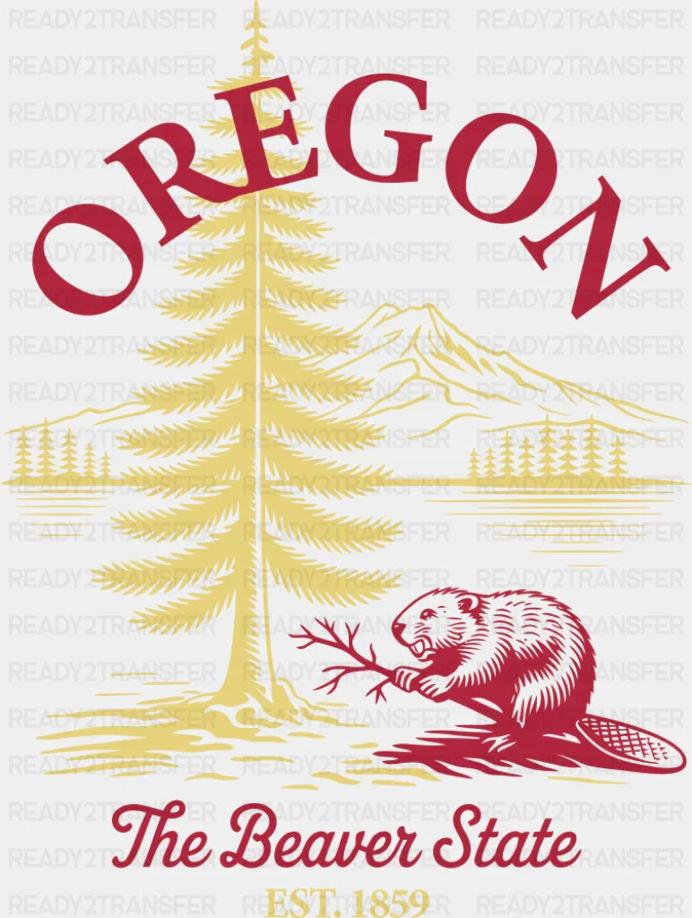 Oregon The Beaver State - States & Cities DTF Transfer