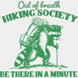 Out Of Breath Hiking Society - Hiking DTF Transfers - Adult Unisex - S & M (10’’) / Light Color Design (See Imaging)