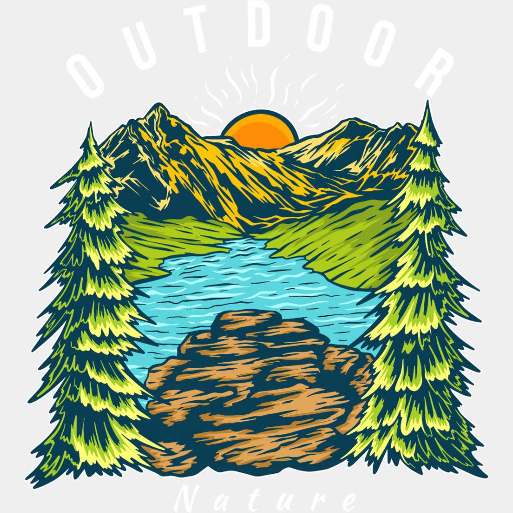 Outdoor Nature - Hiking DTF Transfers ready2transfer Light Color Design (See Imaging)