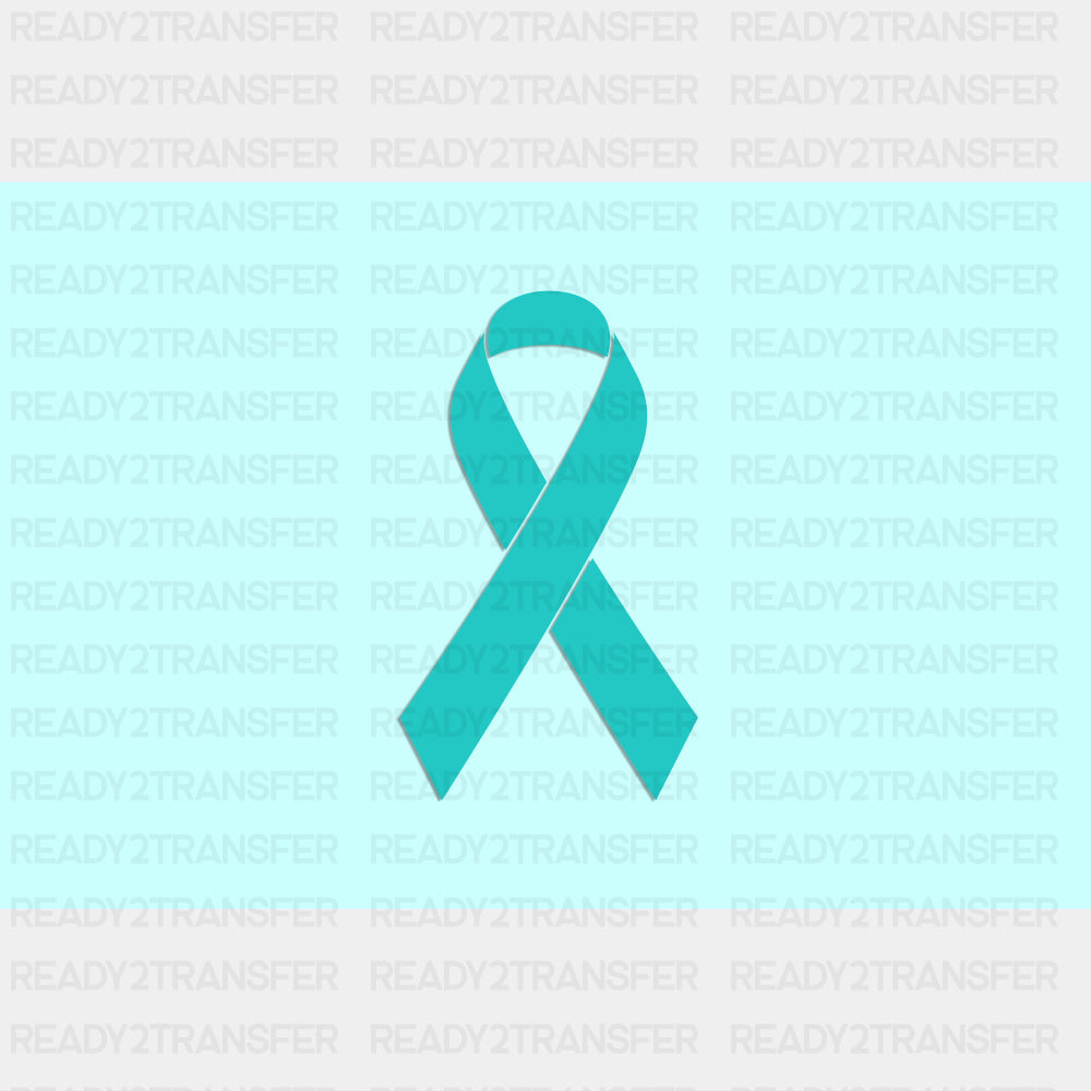 Ovarian Cancer Awareness Flag - Cancer Awareness DTF Transfers ready2transfer