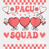 PACU Squad Pink Checkered - CRNA Nurse DTF Transfers ready2transfer Light Color Design (See Imaging)