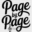 Page By Page - Music DTF Transfers ready2transfer Dark Color Design (See Imaging)