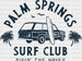 Palm Springs Surf Club - Surfing DTF heat transfer ready2transfer Black