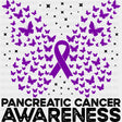 Pancreatic Cancer Awareness Butterflies - Pancreatic Cancer DTF Transfers - Adult Unisex - S & M (10’’) / Dark Color