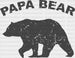 Papa Bear Father's Day DTF Transfer ready2transfer Black