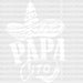 Papa Cito Design Father's Day DTF Transfer ready2transfer White