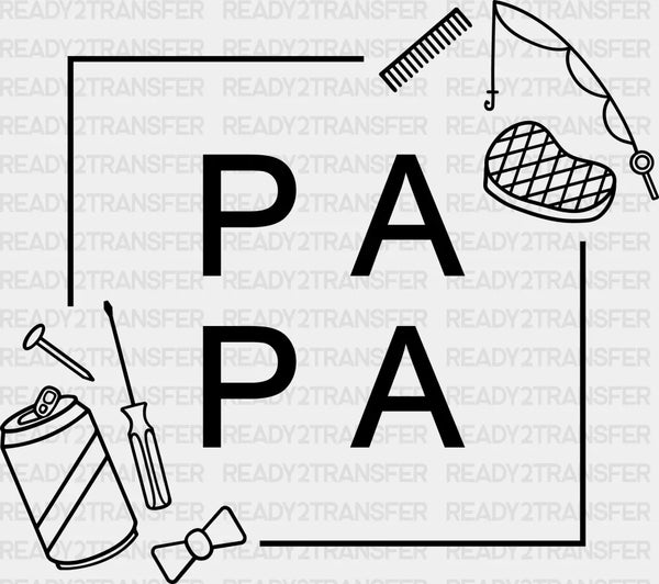 Papa Dad Activities Father's Day DTF Transfer