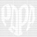 Papa Heart Shape Father's Day DTF Transfer ready2transfer White