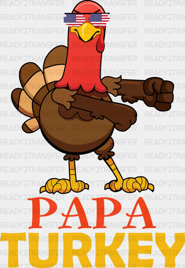 Papa Turkey - Thanksgiving Dtf Transfer