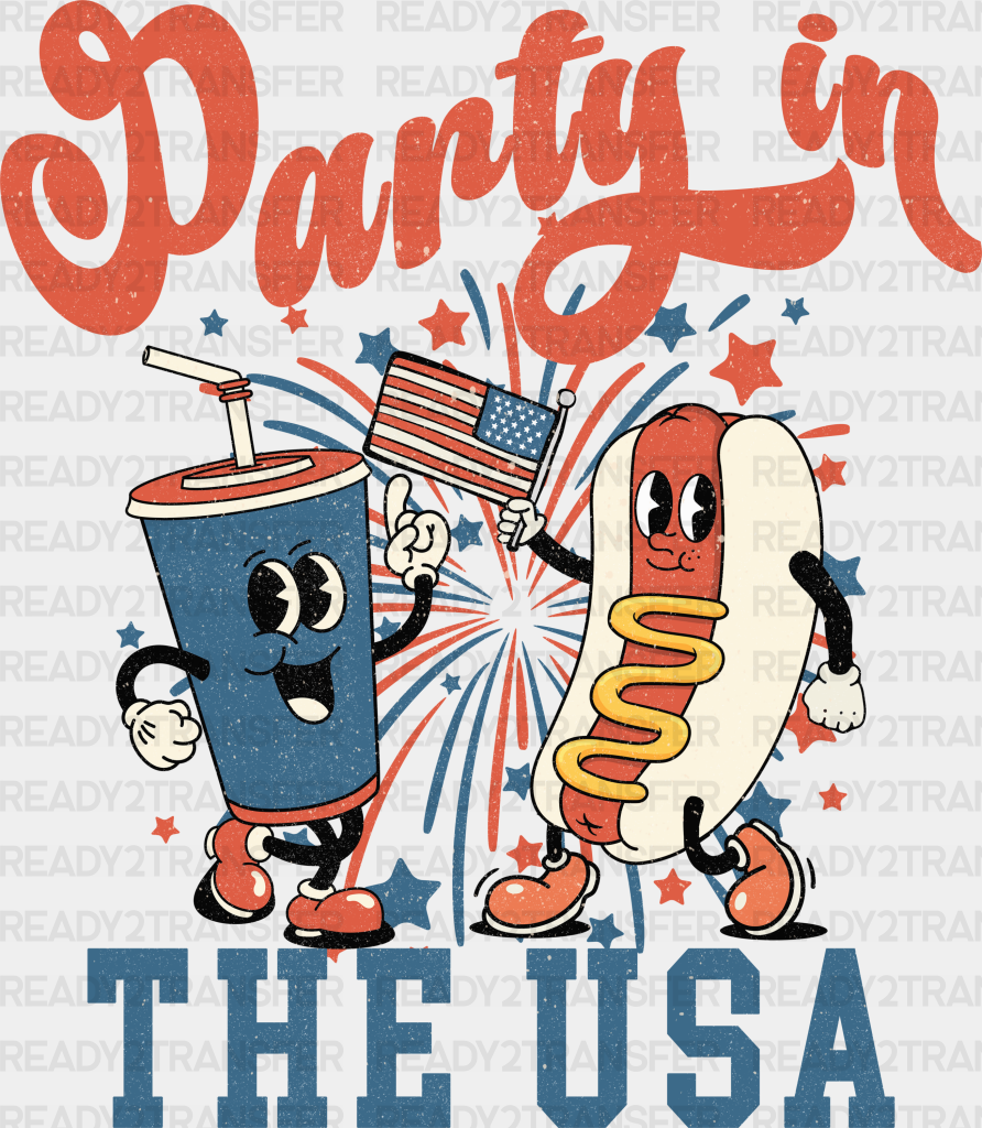 Party In The Usa 4Th Of July Dtf Transfer