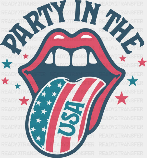 Party In The USA Stars - 4th Of July DTF Transfer