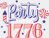 Party Like It’s 1776 - 4th Of July DTF Transfer Adult Unisex - S & M (10’’) / Light Color Design (See Imaging)