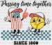 Passing Time Together - Softball DTF Heat Transfer ready2transfer White