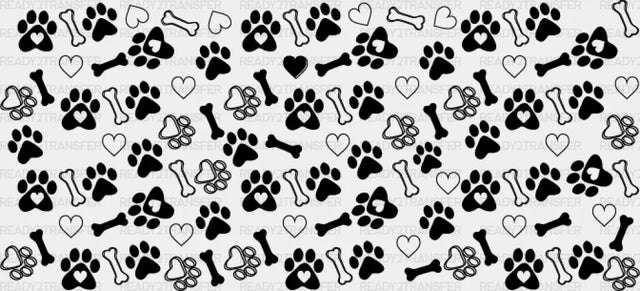 Paws With Heart - Pets Cup Wrap Uv Sticker Permanent Dtf Decal