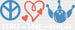 Peace Love Bowling Design - Bowling DTF Heat Transfer ready2transfer White