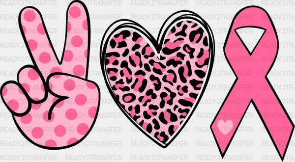 Peace Love Cure Awareness DTF Transfer