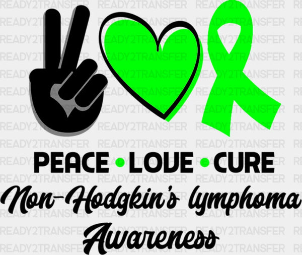 Peace Love Cure - Lymphoma DTF heat transfer