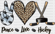 Peace Love Hockey - Dtf Heat Transfer