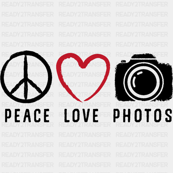 Peace Love Photos - Photography DTF Transfers