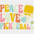 Peace Love Pickleball - Dtf Heat Transfer