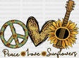 Peace Love Sunflowers Dtf Transfer