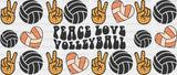 Peace Love Volleyball - Cup Wrap Uv Sticker Permanent Dtf Decal