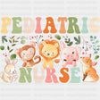 Pediatric Nurse, Cute Animals - Pediatric Nurse DTF Transfers ready2transfer