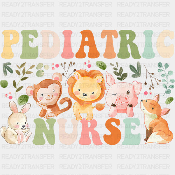 Pediatric Nurse, Cute Animals - Pediatric Nurse DTF Transfers