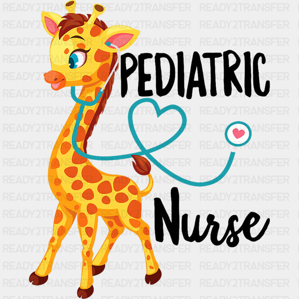 Pediatric Nurse, Giraffe - Pediatric Nurse DTF Transfers