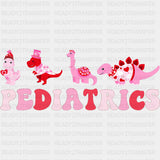 Pediatrics, Pink Dinosaurs - Pediatric Nurse DTF Transfers ready2transfer