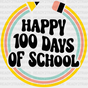 Pencil Design Happy 100 Days Of School Dtf Transfer