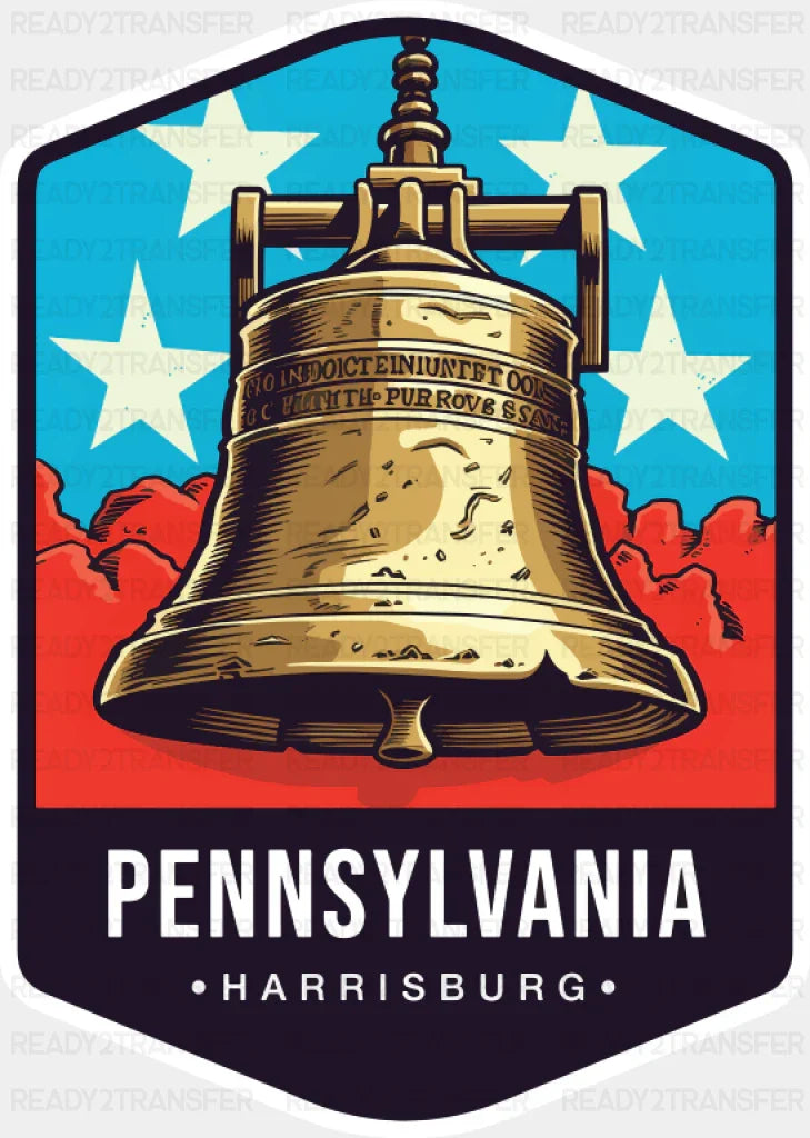 Pennsylvania Harrisburg - States & Cities DTF Transfer