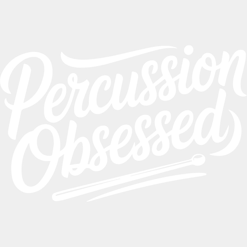 Percussion Obsessed - Music DTF Transfers ready2transfer Light Color Design (See Imaging)