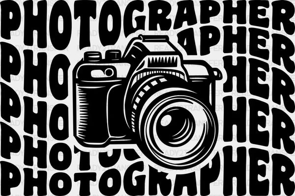 Photographer Camera Design - Photography Iron On DTF Transfer