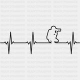 Photographer Heartbeat - Photography DTF Transfers ready2transfer Dark Color Design (See Imaging)