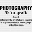 Photography B&W Definition Design - Photography DTF Transfers ready2transfer Dark Color Design (See Imaging)