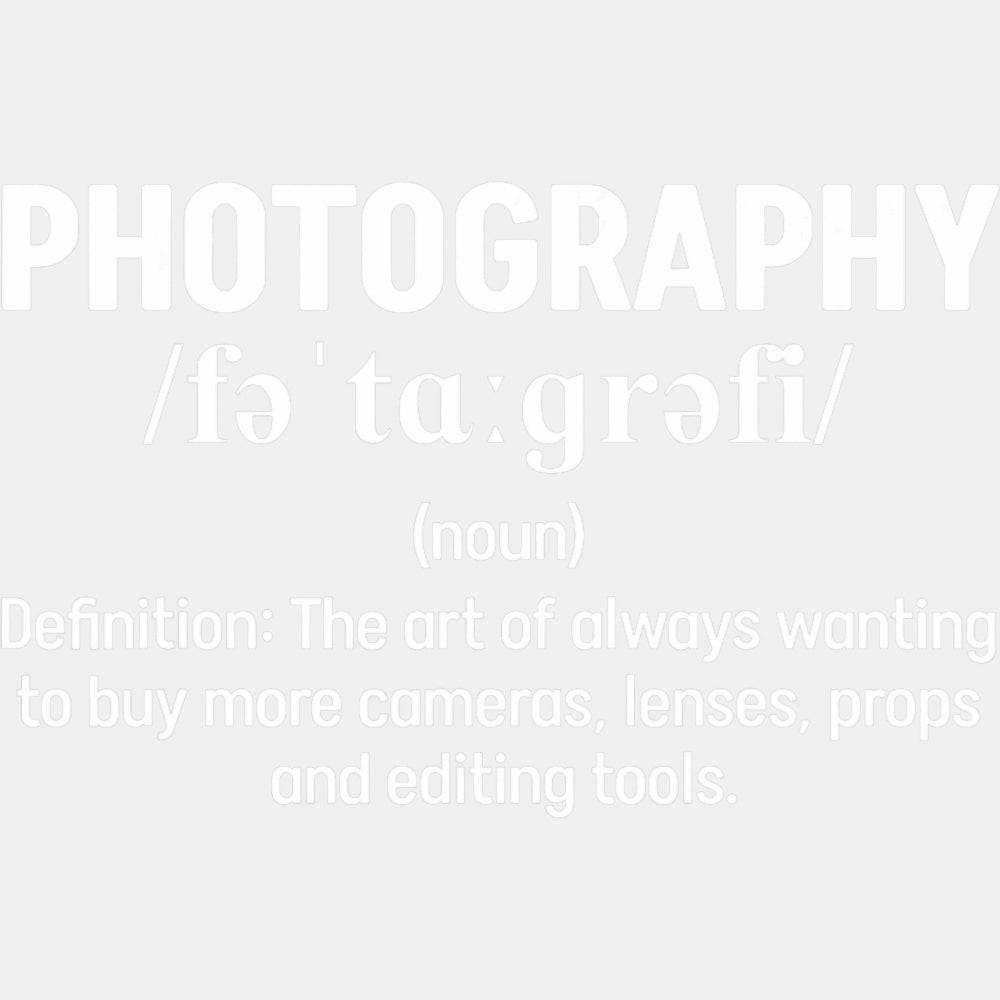 Photography B&W Definition Design - Photography DTF Transfers ready2transfer Light Color Design (See Imaging)