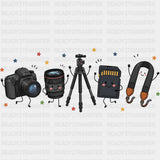 Photography Gear - Photography DTF Transfers - Adult Unisex - S & M (10’’) / Dark Color Design (See Imaging)