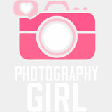 Photography Girl, Pink Camera - Photography DTF Transfers ready2transfer Light Color Design (See Imaging)
