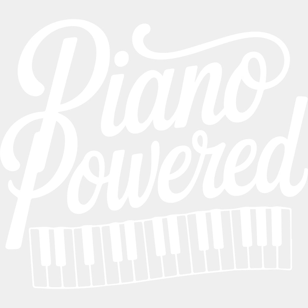 Piano Powered - Music DTF Transfers ready2transfer Light Color Design (See Imaging)