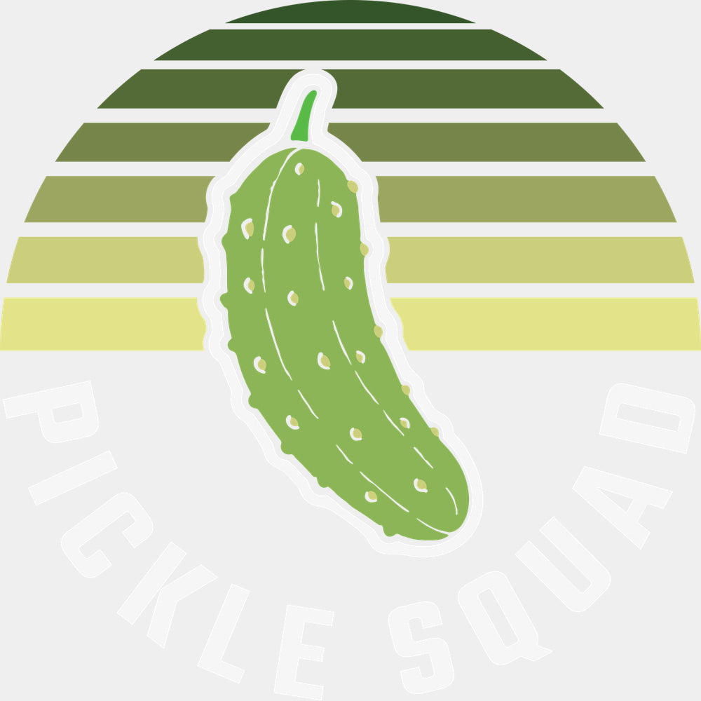 Pickle Squad - Vegan DTF Transfers - Adult Unisex - S & M (10’’) / Light Color Design (See Imaging)