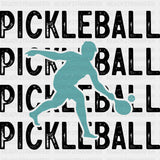 Pickleball Blue - Pickleball DTF Transfers ready2transfer Dark Color Design (See Imaging)