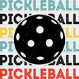 Pickleball Colorful - Pickleball DTF Transfers ready2transfer Dark Color Design (See Imaging)