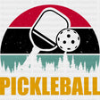 Pickleball Forest Silhouette - Pickleball DTF Transfers ready2transfer Dark Color Design (See Imaging)
