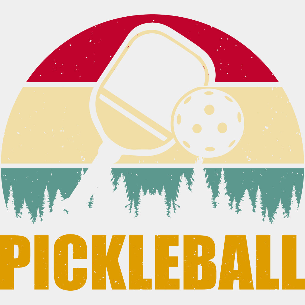 Pickleball Forest Silhouette - Pickleball DTF Transfers ready2transfer Light Color Design (See Imaging)