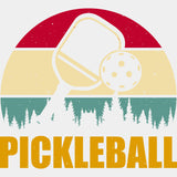 Pickleball Forest Silhouette - Pickleball DTF Transfers ready2transfer Light Color Design (See Imaging)