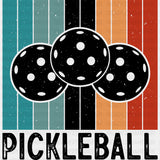 Pickleball, Three Balls - Pickleball DTF Transfers ready2transfer Dark Color Design (See Imaging)
