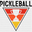 Pickleball, Triangle, Cup - Pickleball DTF Transfers ready2transfer Dark Color Design (See Imaging)