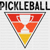 Pickleball, Triangle, Cup - Pickleball DTF Transfers ready2transfer Dark Color Design (See Imaging)