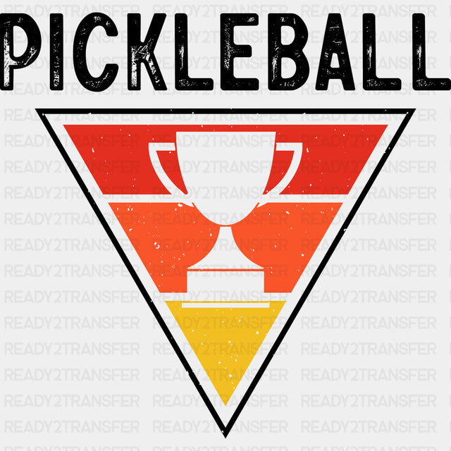 Pickleball, Triangle, Cup - Pickleball DTF Transfers ready2transfer Dark Color Design (See Imaging)